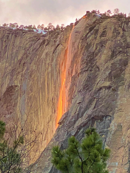 Yosemite Fire Falls and a Little Lady Luck