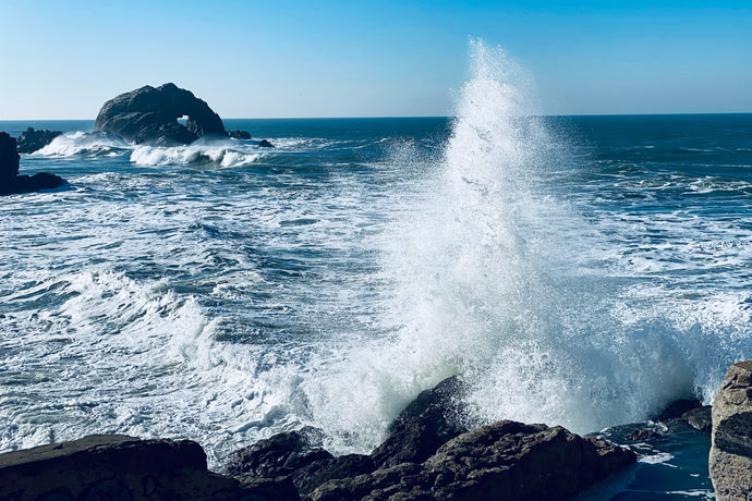 Heart Rock and Sounds of the Sea at Lands End Lookout, San Francisco