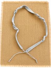 Load image into Gallery viewer, Silver Hair on Hide Hat Band Twist

