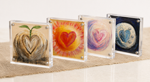Load image into Gallery viewer, Acrylic Art Heart Block 4x4
