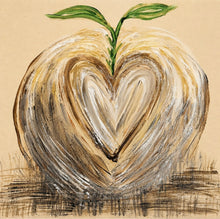 Load image into Gallery viewer, Acrylic Art Heart Block 4x4
