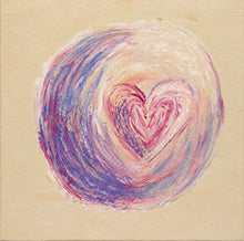 Load image into Gallery viewer, Acrylic Art Heart Block 4x4
