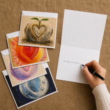 Load image into Gallery viewer, Heart Sphere Cards 5x5 (4 Packs)

